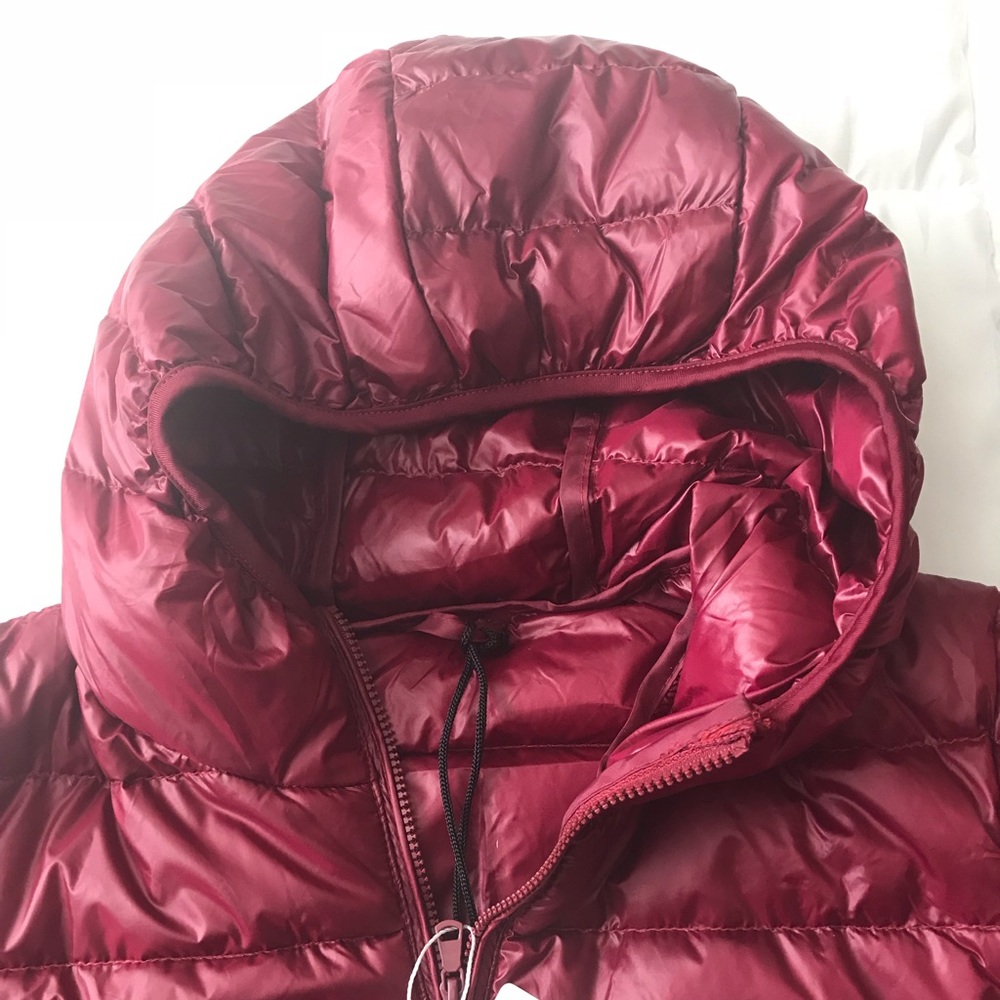 Burgundy feather puffer NWT - Picture 5 of 8